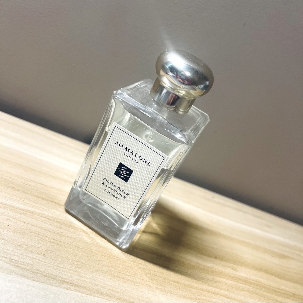 Jo Malone perfume sliver birch and lavender